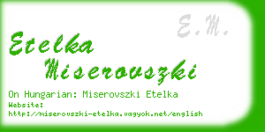 etelka miserovszki business card